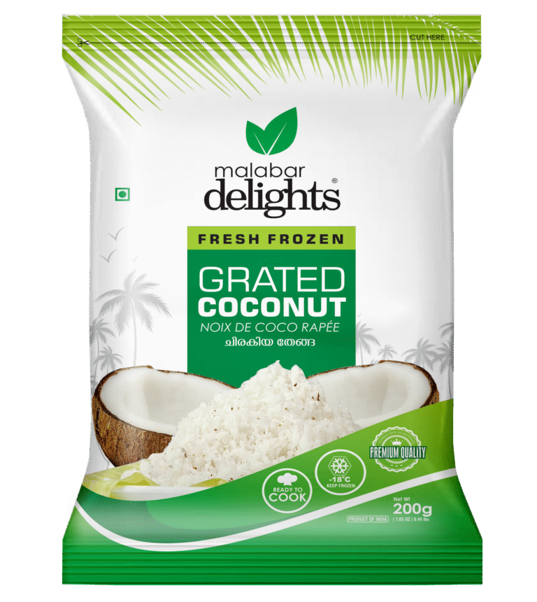 grated coconut 200g front